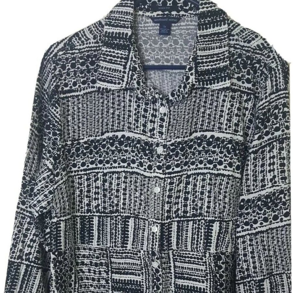 Vintage Westbound Womens Size 1X Blouse Top